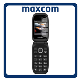 MaxCom Comfort MM828 Single SIM, Brand New Feature Mobile Phone Κινητό με Κουμπιά Black Μαύρο