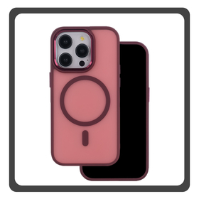 Θήκη Πλάτης - Back Cover, Silicone Σιλικόνη Red Κόκκινο Frozen Mag Case For iPhone 15 Pro