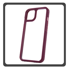 Θήκη Πλάτης - Back Cover, Silicone Σιλικόνη Maroon Βυσσινί Color Shock Case iPhone 15 Pro Max