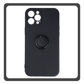 Θήκη Πλάτης - Back Cover, Silicone Σιλικόνη Black Μαύρο Finger Grip Case iPhone 15Θήκη Πλάτης - Back Cover, Silicone Σιλικόνη Black Μαύρο Finger Grip Case iPhone 15