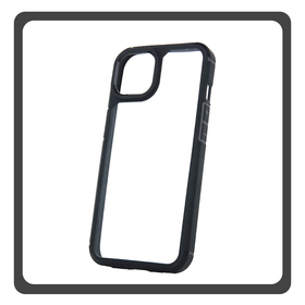 Θήκη Πλάτης - Back Cover, Silicone Σιλικόνη Black Μαύρο Color Shock Case iPhone 15