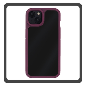 Θήκη Πλάτης - Back Cover, Silicone Σιλικόνη Maroon Βυσσινί Color Shock Case iPhone 15
