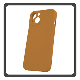 Θήκη Πλάτης - Back Cover, Silicone Σιλικόνη Caramel iPhone 15 Pro