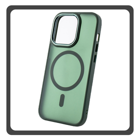 Θήκη Πλάτης - Back Cover, Silicone Σιλικόνη Green Πράσινο Frozen Mag Case For iPhone 15 Plus