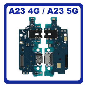 New Refurbished​ Samsung Galaxy A23 (SM-A235F, SM-A235F/DS), A23 5G (SM-A236U, SM-A236U1) USB Type-C Charging Dock Connector Flex Sub Board, Καλωδιοταινία Υπό Πλακέτα Φόρτισης + Microphone Μικρόφωνο + Audio Jack Θύρα Ακουστικών