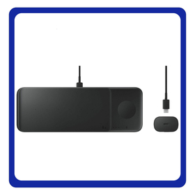 Γνήσια Original Samsung Wireless Pad Trio Position Ασύρματος Φορτιστής (Qi Pad) 9W Black Μαύρο EP-P6300TBEGEU (Blister Pack By Samsung)