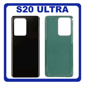 OEM HQ Samsung Galaxy S20 Ultra G988 (SM-G988B/DS) Rear Back Battery Cover Πίσω Κάλυμμα Καπάκι Μπαταρίας Black Μαύρο (Premium A+)