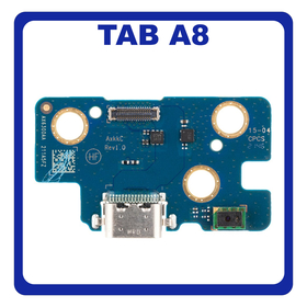 HQ OEM Συμβατό Με Samsung Galaxy Tab A8 10.5" (SM-X200, SM-X205) USB Type-C Charging Dock Connector Flex Sub Board, Καλωδιοταινία Υπό Πλακέτα Φόρτισης + Microphone Μικρόφωνο (Premium A+)