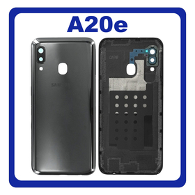 Γνήσιο Original Samsung Galaxy A20e (SM-A202F, SM-A202K) Rear Back Battery Cover Πίσω Κάλυμμα Καπάκι Πλάτη Μπαταρίας Black Μαύρο GH82-20125A (Service Pack By Samsung)