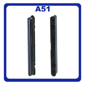 Γνήσια Original Samsung Galaxy A51, Galaxy A 51 (SM-A515F, SM-A515F/DSN, SM-A515F/DS) Volume Button External Side Keys Πλαινό Πλήκτρο Κουμπί Ρύθμισης Έντασης Ήχου Prism Crush Black Μαύρο GH98-45035B (Service Pack By Samsung)