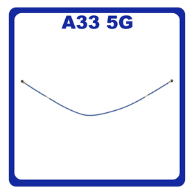 Γνήσια Original Samsung Galaxy A33 5G (SM-A336E, SM-A336B) Coaxial Antenna Signal Module Flex Cable Ομοαξονικό Καλώδιο Κεραίας 117mm Blue Μπλε GH39-02137A (Service By Samsung)