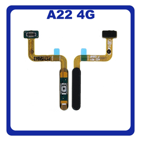Γνήσια Original Samsung Galaxy A22 4G, A 22 4G (SM-A225F, SM-A225F/DS) Fingerprint Flex Sensor Αισθητήρας Δακτυλικού Αποτυπώματος Black Μαύρο GH96-14401A (Service Pack By Samsung)