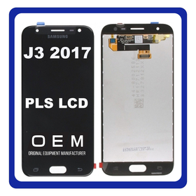 HQ OEM Συμβατό Για Samsung Galaxy J3 (2017) (SM-J330F, J330F) PLS LCD Display Screen Assembly Οθόνη + Touch Screen Digitizer Μηχανισμός Αφής Black Μαύρο (Grade AAA+++)