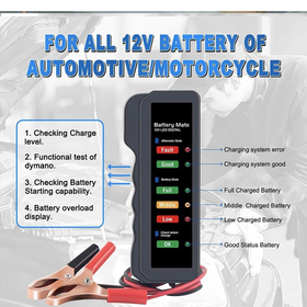 Battery Tester 12v