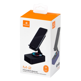 Ηχεἰο With Phone Stand Kisonli m2, Bluetooth, fm, Black - 22274