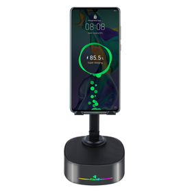 Ηχεἰο With Phone Stand Kisonli m5, Bluetooth, Wireless Charging, fm, Aux, Rgb, Διαφορετικα Χρωματα - 22275