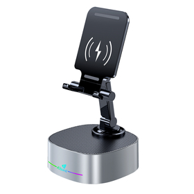 Ηχεἰο With Phone Stand Kisonli m5, Bluetooth, Wireless Charging, fm, Aux, Rgb, Διαφορετικα Χρωματα - 22275