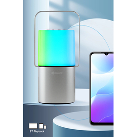 Ηχεἰο Kisonli q6 Plus, Bluetooth, Aux, sd, fm, Rgb, Ασημένιο - 22282