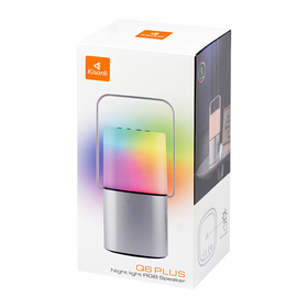 Ηχεἰο Kisonli q6 Plus, Bluetooth, Aux, sd, fm, Rgb, Ασημένιο - 22282
