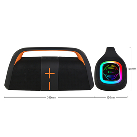Ηχεἰο Kisonli К12, Bluetooth, Usb, sd, Aux, Rgb, Μαυρο - 22294