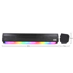 Ηχεἰο Kisonli led-802, Bluetooth, Usb, sd, Rgb, Aux, fm, Μαυρο - 22314