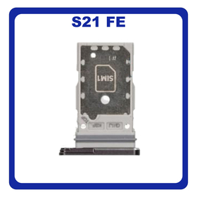 Γνήσιο Original Samsung Galaxy S21 FE 5G, Galaxy S21FE 5G (SM-G990F, SM-G990B/DS) Sim Card Tray Dual Sim Υποδοχέας Θήκης Κάρτας Sim Graphite Μαύρο GH98-46790A (Service Pack By Samsung)