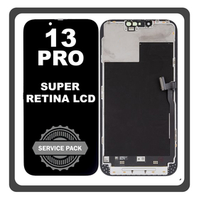 Γνήσια Original Apple iPhone 13 Pro (A2638, A2483) Super Retina XDR OLED LCD Display Screen Assembly Οθόνη + Touch Screen Digitizer Μηχανισμός Αφής Black Μαύρο CH661-21993 (Service Pack)