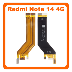HQ OEM Συμβατό Με Xiaomi Redmi Note 14 4G (24117RN76G, 24117RN76O), Main Flex Cable Κεντρική Καλωδιοταινία (Premium A+)