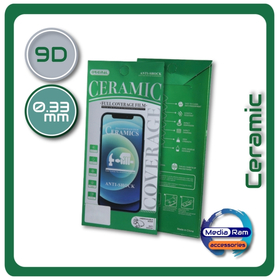 Ceramic Glass 9D Τζαμάκι Οθόνης For  iPhone 15 6,1'' / Iphone 16 6,1 Black Μαύρο