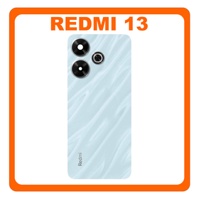 Γνήσια Original Xiaomi Redmi 13 (2404ARN45A, 24040RN64Y) Rear Back Battery Cover Πίσω Κάλυμμα Καπάκι Πλάτη Μπαταρίας + Camera Lens Τζαμάκι Κάμερας Blue Μπλε 5600020N19E00 (Service Pack By Xiaomi)