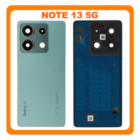 Γνήσια Original Xiaomi Redmi Note 13 5G (2312DRAABG, 2312DRAABI) Rear Back Battery Cover Πίσω Καπάκι Πλάτη Μπαταρίας + Camera Lens Τζαμάκι Κάμερας Ocean Teal Μπλε 5600150N1700 (Service Pack By Xiaomi)