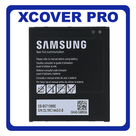 Γνήσια Original Samsung Galaxy Xcover Pro, Galaxy Xcover Pro (SM-G715FN/DS, SM-G715FN) EB-BG715BBE Battery Μπαταρία 4050 mAh GH43-04993A (Service Pack By Samsung)