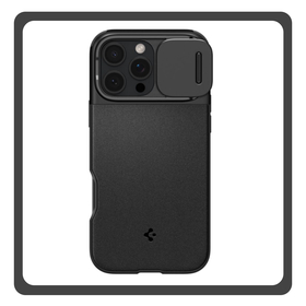 Θήκη Πλάτης - Back Cover, Silicone Σιλικόνη Gray Spigen iPhone 16 Pro Optik Armor Magsafe - Black​