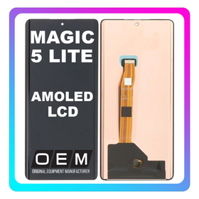 HQ OEM Συμβατό Με Honor Magic5 Lite (RMO-NX3), AMOLED LCD Display Screen Assembly Οθόνη + Touch Screen Digitizer Μηχανισμός Αφής Black Μαύρο (Premium A+)