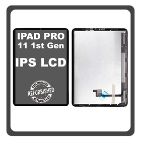 Apple iPad Pro 11'' (2018) (A2013, A1934), iPad Pro 11'' (2020) (A2068, A2230) IPS LCD Display Screen Assembly Οθόνη + Touch Screen Digitizer Μηχανισμός Αφής Black Μαύρο (Ref By Apple)