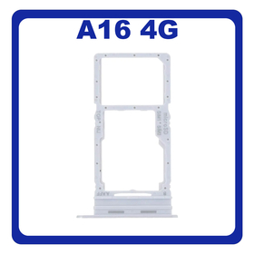 Γνήσια Original Samsung Galaxy A16 4G (SM-A165F, SM-A165F/DS) SIM Card Tray + Micro SD Tray Slot Υποδοχέας Βάση Θήκη Κάρτας SIM Gray Γκρι GH98-49822F (Service Pack By Samsung)