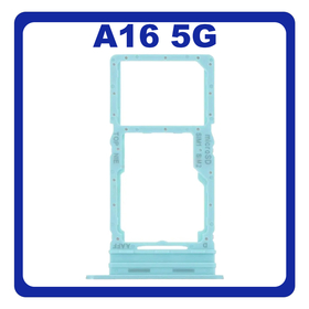 Γνήσια Original Samsung Galaxy A16 5G (SM-A166B, SM-A166B/DS) SIM Card Tray + Micro SD Tray Slot Υποδοχέας Βάση Θήκη Κάρτας SIM Light Green Πράσινο​ GH98-49822D​ (Service Pack By Samsung)