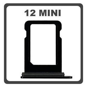 Original for Apple iPhone 12 Mini , iPhone12 Mini (A2399, A2176, A2398) SIM Card Tray Black Μαύρο Pulled