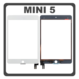 iPad Mini 5, Ipad Mini 5th Gen 7.9" (2019) (A2126, A2124) Touch Screen DIgitizer Μηχανισμός Αφής Τζάμι Silver Ασημί With OCA Tape​(Ref By Apple)