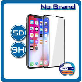 Tempered Glass 5D Τζαμάκι Οθόνης For Apple iPhone 15 Pro 6.1" Black Μαύρο 9H