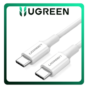 UGREEN US264 Καλώδιο Φόρτισης 60W USB-C to USB-C 3Α Fast Charging Cable 1m White Άσπρο