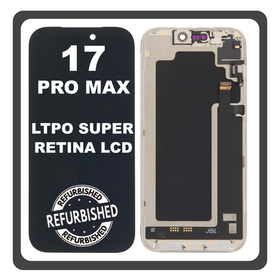 iPhone 17 Pro Max, iPhone 17Pro Max(A3526, A3257) LTPO Super Retina XDR OLED Οθόνη LCD Display Screen Assembly Οθόνη + Touch Screen Digitizer Μηχανισμός Αφής Black Μαύρο (Ref By Apple) (Lifetime Warranty Για Συνεργατες B2B)