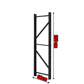 Κολώνα Βαρέως Τύπου 250x60 Μαύρο