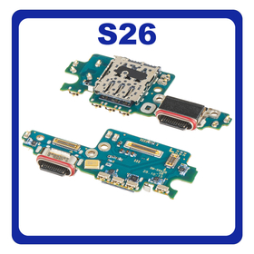 Γνήσια Original Samsung Galaxy S26 (SM-S942B, SM-S942B/DS) USB Type-C Charging Dock Connector Flex Sub Board, Καλωδιοταινία Υπό Πλακέτα Φόρτισης + Microphone Μικρόφωνο + Sim Reader GH96-20820A(Service Pack By Samsung)