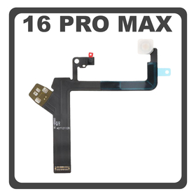 Original For Γνήσιο Για Apple iPhone 16 Pro Max (A3296, A3084) Camera Flashlight Flex Cable Φλας (Pulled)