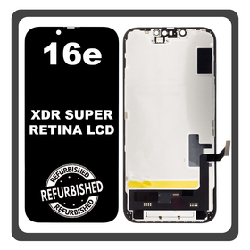 iPhone 16e, iPhone16e (A3212, A3409) Super Retina XDR OLED Οθόνη LCD Display Screen Assembly Οθόνη + Touch Screen Digitizer Μηχανισμός Αφής Black Μαύρο (Ref By Apple) (Lifetime Warranty Για Συνεργατες B2B)