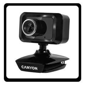 CANYON Enhanced 1.3 megapixel webcam C1 Black Μαύρο