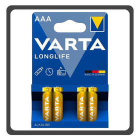 VARTA Longlife AAA 1.5V αλκαλικές μπαταρίες 4 τμχ 4008496525072