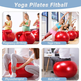 Μπάλα Pilates Fitball 65cm Yellow