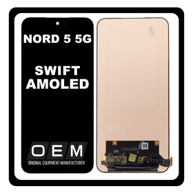 HQ OEM Συμβατό Με OnePlus Nord 5 5G (CPH2709, CPH2707) Swift Amoled LCD Display Screen Assembly Οθόνη + Touch Screen Digitizer Μηχανισμός Αφής Black Μαύρο (Premium A+)
